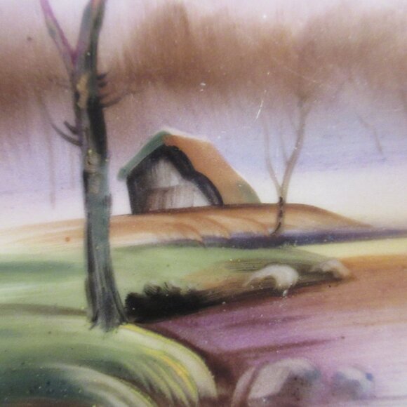 Noritake Hand Painted Scenic Landscape Bread Butter Plate 6 1/4" Made in Japan - Picture 2 of 5